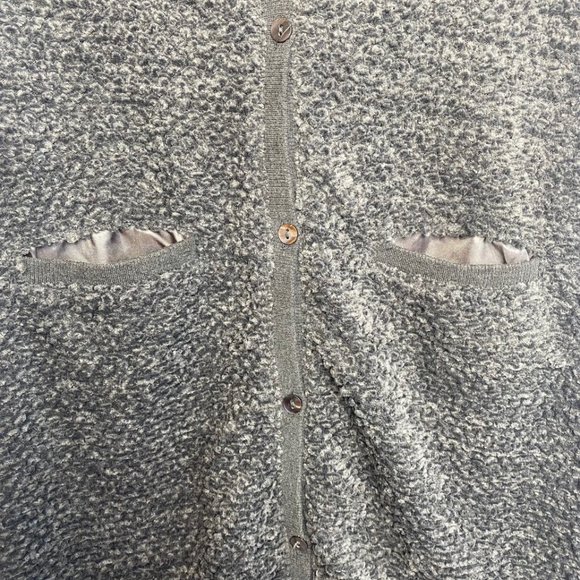 Girls Grey Long Sweater Vest Size 14 - Picture 3 of 6